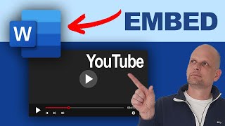 How to AddEmbed YouTube Video In Word Document [upl. by Brit]