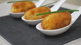 Croquetas caseras y jugosas de pollo y jamón  Episodio 23 [upl. by Cacie]