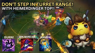 KEY TO HEIMERDINGER TOP STAY IN THE TURRETS HOW TO GOLD ELO AZ Top Lane Challenge [upl. by Peisch]