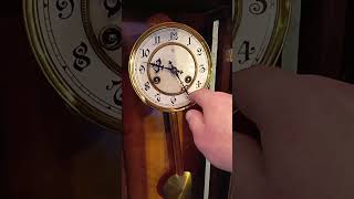 Junghans wall clock with pendulum clock 19001909 [upl. by Ennairb885]