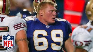 WWE amp UFC Star Brock Lesnar Preseason Highlights 2004  NFL [upl. by Ahsuat646]