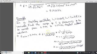 Numericals on Hartley Oscillator [upl. by Spevek250]