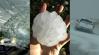 Hail Storm Freaks of Nature amp largest hail stone ever recorded recreation [upl. by Leciram198]