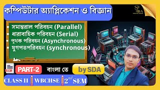 Parallel and serial transmission  Asynchronous and Synchronous Transmission Class xi  semester2 [upl. by Nanreik]