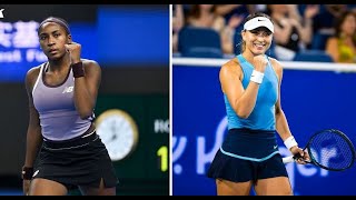 Tennis Elbow 4 Coco Gauff vs Paula Badosa  Beijing 2024 SF [upl. by Savanna]