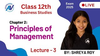 Principles of Management  Class 12  Chapter 2  Business Studies  Lecture 3 [upl. by Suryc]