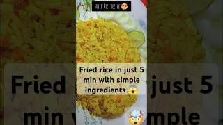 Spicy Fried Rice in just 5 minutes😳😍 Quick and healthy breakfastshorts [upl. by Allesor170]