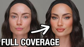 ULTIMATE FULL COVERAGE MAKEUP FOR ACNE  Tips for Longwear Flawless Skin ✨ [upl. by Arikahc]