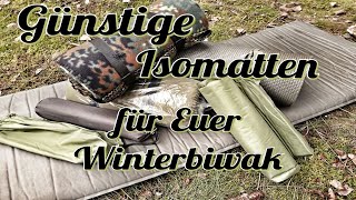 Günstige Isomatten und Sitzkissen für Bushcraft oder Euer Winterbiwak [upl. by Aryek644]