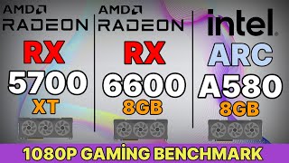 Intel arc a580 vs rx 6600 vs RX 5700 XT VS RTX 3060 VS RTX 2060 vs RTX 3050 Intel a580 gaming test [upl. by Atinihs]