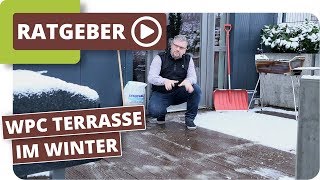 WPC Terrassendielen im Winter Pflege und Handhabung [upl. by Hoover]