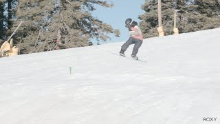 Snowboard Tricks Frontside 180 with Isabella Gomez [upl. by Nosneb261]