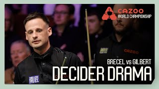 SHOCK Luca Brecel vs David Gilbert DECIDER R1 🤯  Cazoo World Championship 2024 [upl. by Gresham145]