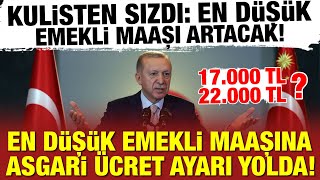 SSK VE BAĞKUR EN DÜŞÜK EMEKLİ MAAŞI NE KADAR ARTACAK EMEKLİYE HABER [upl. by Slifka]