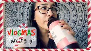 GIRL DRINKS SOCK SWEAT ❄ VLOGMAS 18 amp 19 ❄ [upl. by Manaker163]