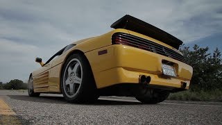 The 610 WHP TwinTurbo Flamespitting Ferrari 348 Challenge [upl. by Anikat]