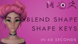 How to Create BLEND SHAPES  SHAPE KEYS in Zbrush for Maya or Blender  60 Second Tutorial [upl. by Sanferd]