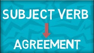 Subject Verb Agreement  Basic Rules [upl. by Anoirtac435]