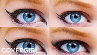 How to Apply Eyeliner 4 Eye Makeup Ideas  COVERGIRL amp BeautyPolice101 [upl. by Magner244]