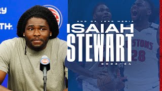 Isaiah Stewart End of Season Press Conference  Pistons TV [upl. by Drof]