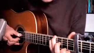 How to play quotHopequot Acoustic guitar piece in open D  Tablature [upl. by Nylcoj]