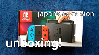 Nintendo Switch Japanese Version Unboxing and System Walkthrough [upl. by Bumgardner]