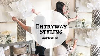 ENTRYWAY STYLING  DECORATE WITH ME [upl. by Sherburne124]