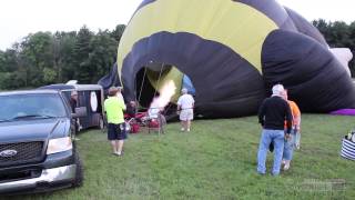 Ashland Balloon Fest 2015  Inflating a huge hot air balloon [upl. by Britni]