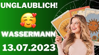 ðŸ¥°MACH DICH BEREIT FÃœR EINE UNGLAUBLICHE ERFAHRUNG ðŸ€ Wassermann  Horoskop  13Juli 2023 [upl. by Pfeifer798]