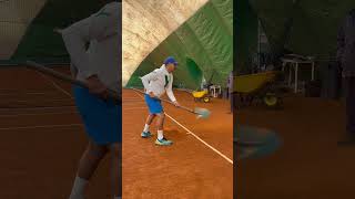 Manutenzione campo tennis tennisyoutube yesandnotennis puntoperso tennisrules [upl. by Alodee]