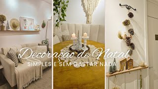 DiY  IDEIAS SIMPLES DECORAÇÃO DE NATAL SEM GASTAR NADA [upl. by Asyla762]