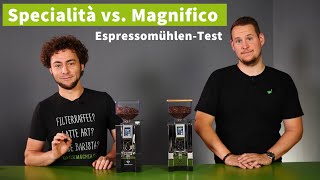 Eureka Mignon Magnifico vs Eureka Specialità  EspressomühlenTest [upl. by Licha961]