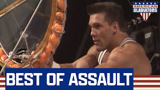 The Game Of Assault Is A Fast Paced Event  American Gladiators [upl. by Anuait]