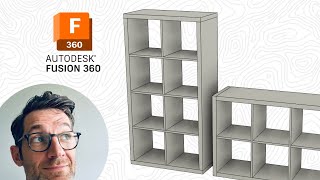 IKEA Book Shelf 2X4  Fusion360 [upl. by Lekkim341]