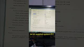 How to check 32 bit or 64 bit  check cpu 32 bit or 64 bit Check computer 32 bit or 64 bit shorts [upl. by Ardine584]