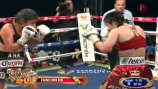 Ana Maria quotGuerrera Aztecaquot Torres Vs Jackie quotPrincesa Aztecaquot Nava Round 9 [upl. by Carolina]