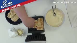 SALMIX SalmiakPulver – Waffeln mit LakritzSirup – Rezept zum Backen [upl. by Daveta]