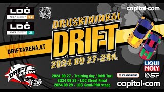 Lietuvos Drifto Äempionato SemiPRO lygos 5 etapas Poriniai2024 09 29 Drift Arena Druskininkai [upl. by Wilkie]