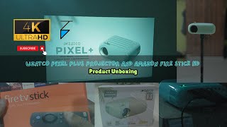 Wzatco Pixel Plus Projector and Amazon Fire Stick HD 3rd Generation  Product Unboxing [upl. by Ridley]