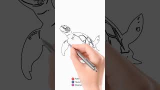 drawing a turtle using digital art [upl. by Bedwell]