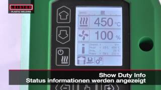 Leister Tutorial  The UNIROOF AT Control Panel [upl. by Arodnahs63]