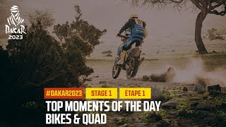 Bikes and Quads Top moments  Stage 1  Dakar2023 [upl. by Oirretno]