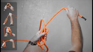 How to tie a Figure 8 Follow Through Knot  Firefighter [upl. by Ennybor]