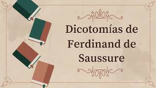 Dicotomias De Fernidand Saussure [upl. by Ahel]