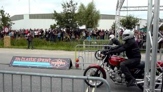 Dragrace turbine bike vs CBX 1300 [upl. by Llerrit]