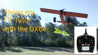 Flying my FT Tutor with my brand new spektrum DX6e transmitter [upl. by Marcella]