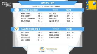 Haslington CC 2nd XI v Urmston CC 2nd XI [upl. by Aicilaanna]