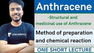 structure and medicinal use of Anthracene  method of Preparation and reaction of Anthracene sgsir [upl. by Annaear]