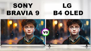 Sony BRAVIA 9 LCD TV vs LG B4 OLED TV Overview  SONY VS LG [upl. by Lirrad]