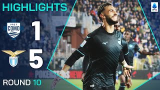 COMOLAZIO 15  HIGHLIGHTS  TWO red cards as Lazio cruise to victory  Serie A 202425 [upl. by Iramaj932]